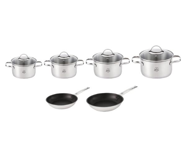 La Bonita Excelente LB10ZG004 - indukcja - stal nierdzewna - 10 elementów