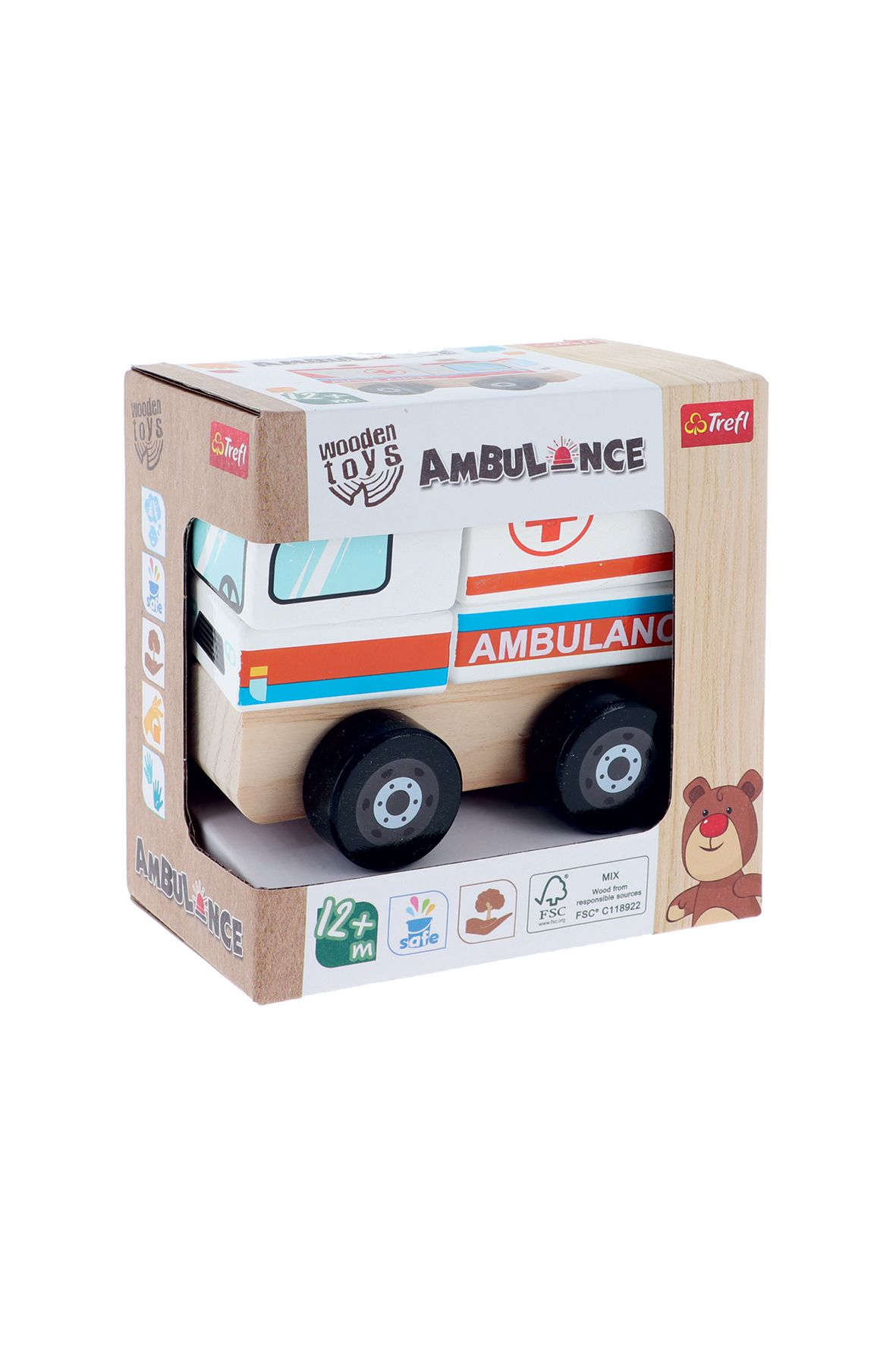 Zabawka drewniana - Ambulance