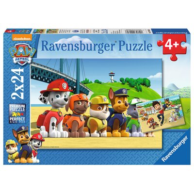 Ravensburger Puzzle Psi Patrol Bohaterskie szczeniaki 2 x 24 el 090648