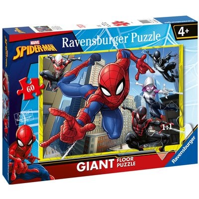 Ravensburger 3095 Puzzle Spiderman, wielokolorowe, 60 Pezzi Gigante