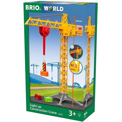 Brio WORLD 33835 Podświetlany żuraw budowlany