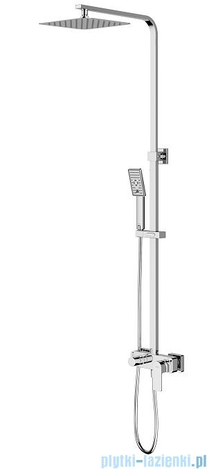 Omnires Baretti natynkowy zestaw prysznicowy chrom BA7844CR