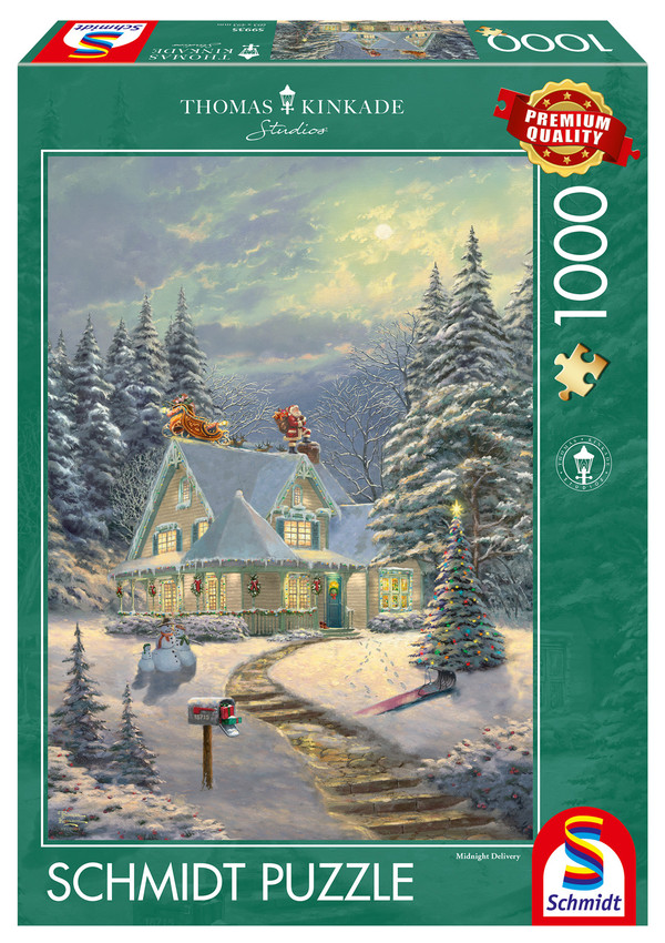 Puzzle Thomas Kinkade Dostawa o północy 1000 elementów