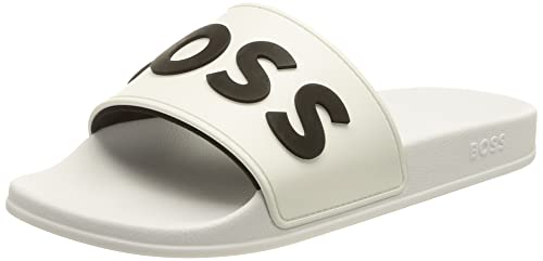 BOSS Kirk_Slid_rblg, damski wsuwany, biały 100,