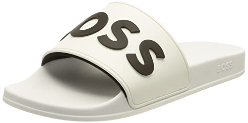 BOSS Kirk_Slid_rblg, damski wsuwany, biały 100,