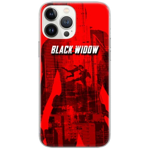 ERT GROUP etui na telefon Huawei P30, case oryginalny i oficjalnie licencjonowany przez Marvel, wzór Czarna Wdowa 007, optymalnie dopasowane, plecki z TPU
