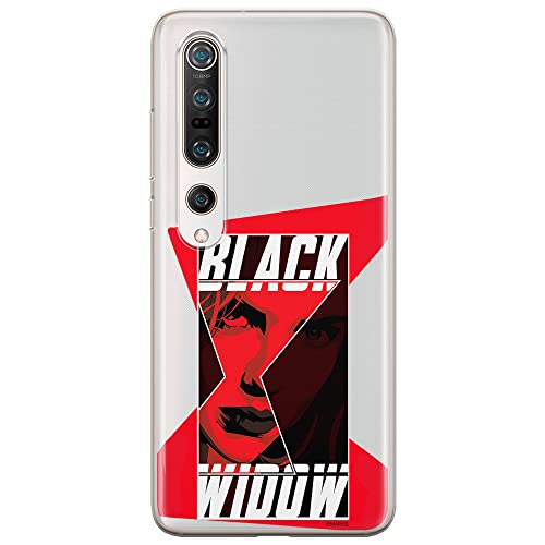 ERT GROUP etui na telefon Xiaomi MI 10 / MI 10 PRO, case oryginalny i oficjalnie licencjonowany przez Marvel, wzór Czarna Wdowa 012, optymalnie dopasowane, plecki z TPU częściowo przeźroczyste