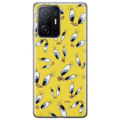 ERT GROUP etui na telefon Xiaomi 11T 5G / 11T PRO 5G, case oryginalny i oficjalnie licencjonowany przez Looney Tunes, wzór Tweety 006, optymalnie dopasowane, plecki z TPU