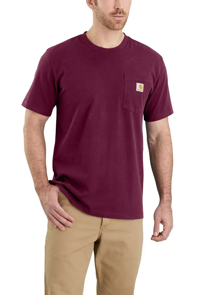 Koszulka męska T-shirt Carhartt Heavyweight Pocket K87 PRT Port