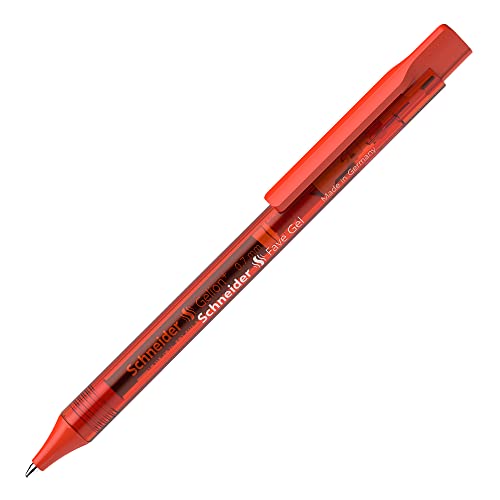 Schneider Fave Gel Długopis, 0.4 mm Szerokość Linii, Czerwony