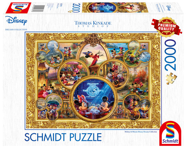 Puzzle Thomas Kinkade Myszka Miki & Minnie (Disney) 2000 elementów