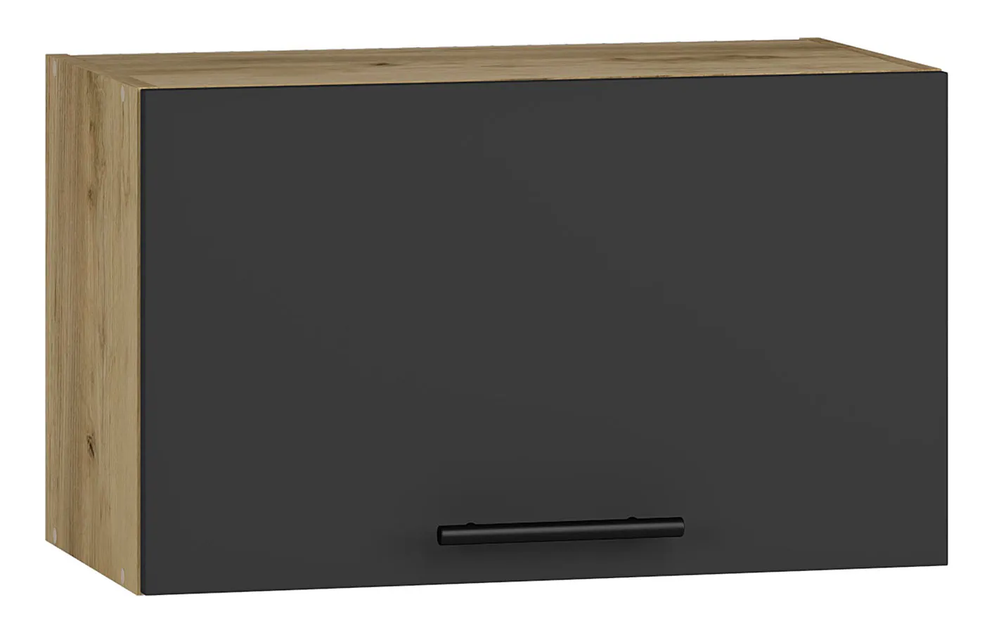 Antracytowa górna szafka kuchenna okapowa G7-P72