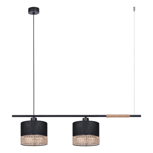 Vimbo lampa wisząca 2-punktowa czarna K-4366