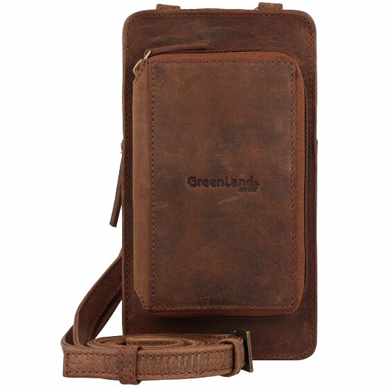 GreenLand Nature Czarnogóra Torba na telefon komórkowy skórzana 22 cm braun
