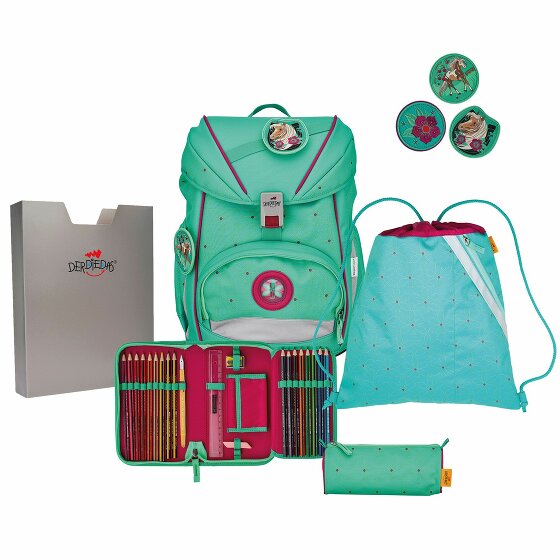 DerDieDas Zestaw tornistrów szkolnych ErgoFlex 5szt. peppermint pony