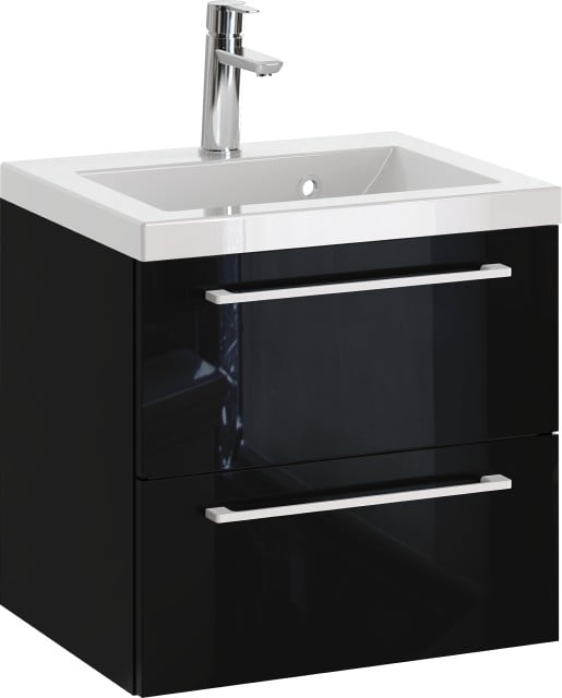 Szafka z Umywalką ROSEN 50 cm - Uchwyt Biały