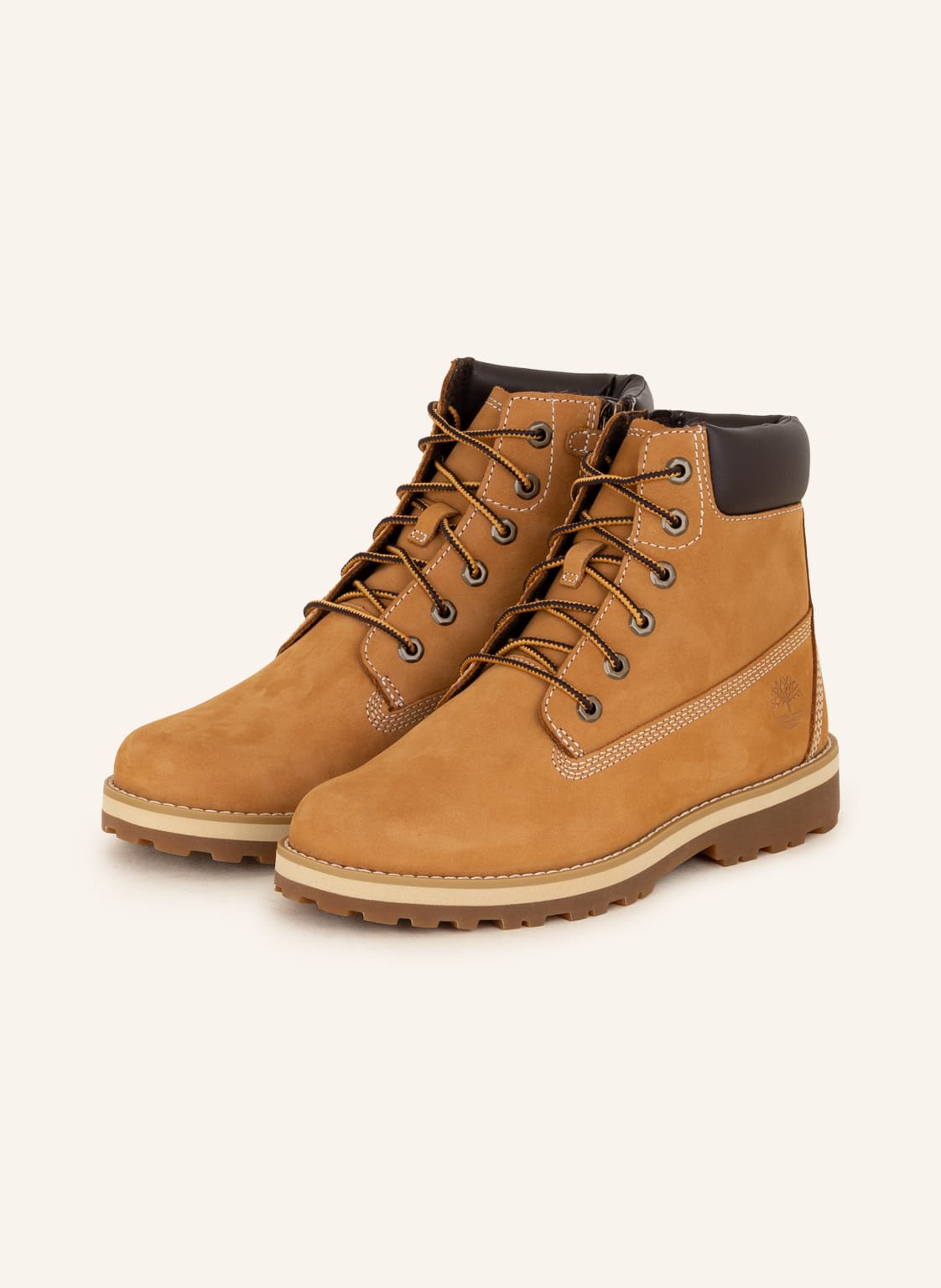 Timberland Botki Sznurowane Courma braun