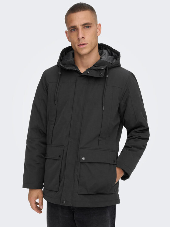 Only & Sons Parka Jayden 22022654 Czarny Regular Fit