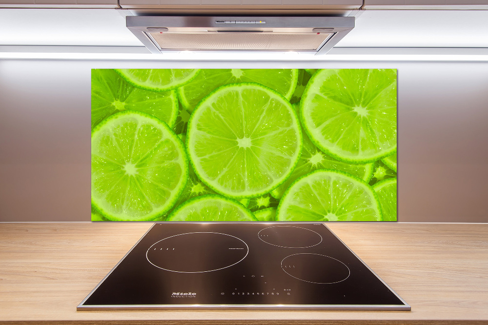 Panel szklany do kuchni Limonki