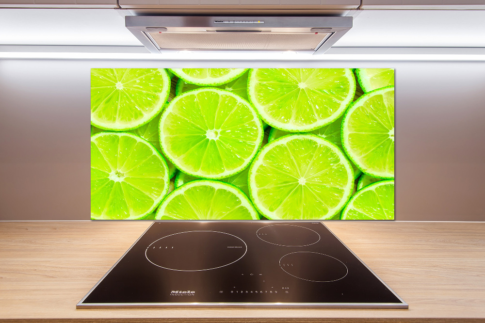 Panel szklany do kuchni Limonki