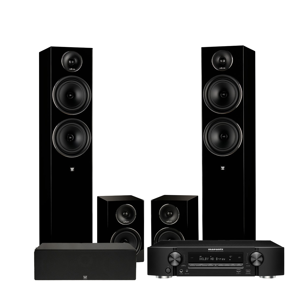 Zestaw kina domowego 5.0: NR1510 + EL-8/EL-4/Vocal EL