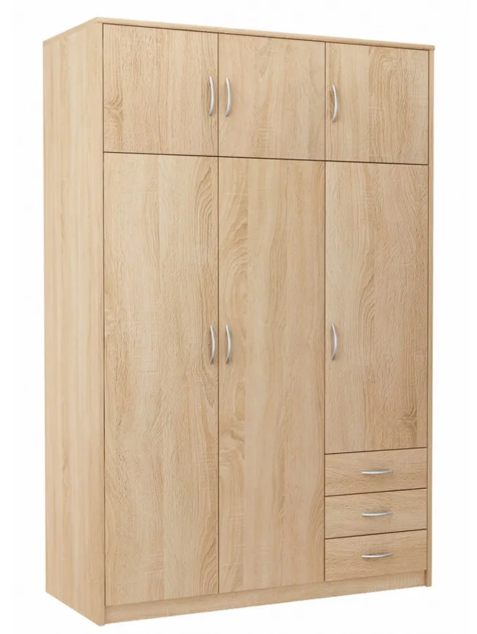 Skandynawska Szafa Z Nadstawką Dąb Sonoma W1-L05