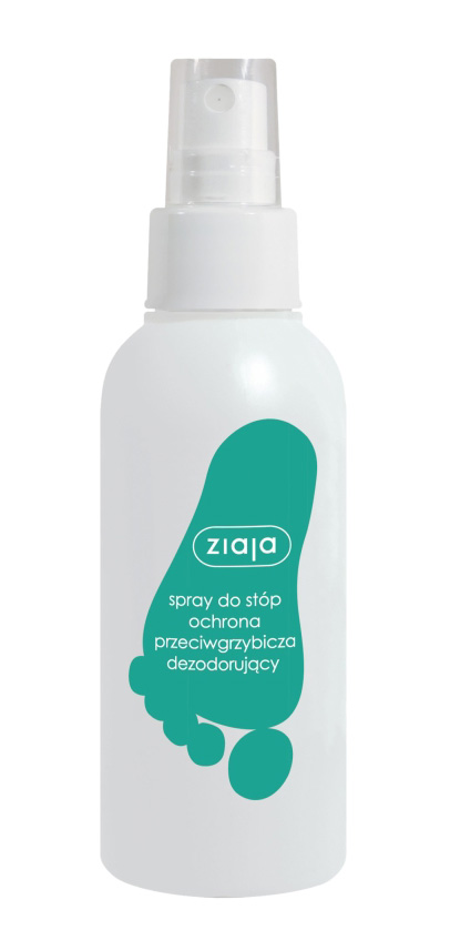 Ziaja Stopy, spray do stóp ochrona przeciwgrzybicza dezodorujący, 100ml