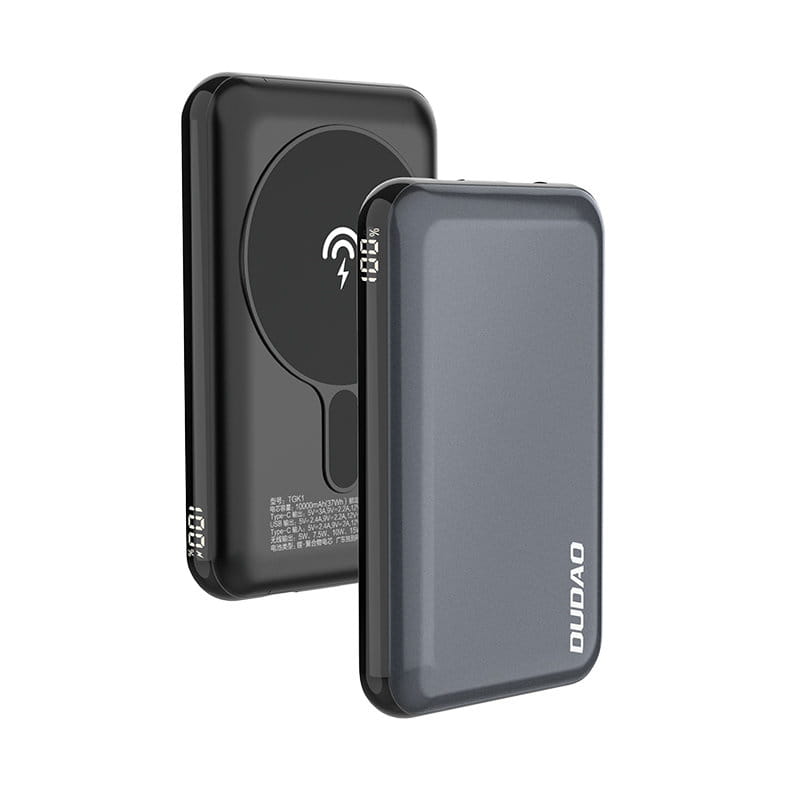 Dudao TGK1 powerbank z ładowarką bezprzewodową 15W 10000mAh granatowy