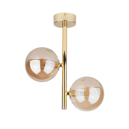 Zdjęcia - Żyrandol / lampa TK Lighting Estera lampa sufitowa 2-punktowa złota 4547 