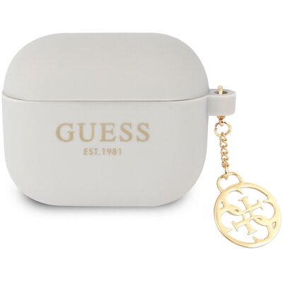 Guess Guess GUA3LSC4EG AirPods 3 cover szary/grey Silicone Charm 4G Collection GUE001949-0