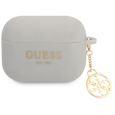 Guess Guess GUAPLSC4EG AirPods Pro cover szary/grey Silicone Charm 4G Collection GUE001948-0