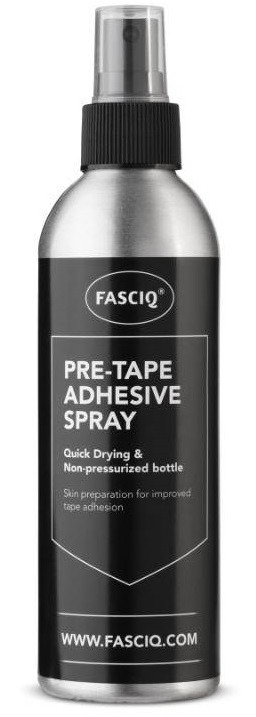 Klej do kinesiotapingu - większa przyczepność tapów, trwalsza aplikacja - hydrofobowe właściwości, szybkoschnąca formuła, wygodne opakowanie - FASCIQ