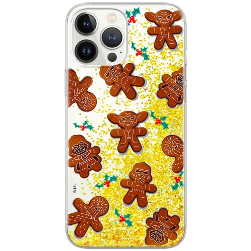 ERT GROUP etui na telefon Apple Iphone 12/12 PRO, case oryginalny i oficjalnie licencjonowany przez Star Wars, wzór 049, optymalnie dopasowane, z efektem płynnego brokatu