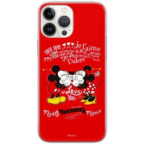 ERT GROUP etui na telefon Xiaomi REDMI 9, case oryginalny i oficjalnie licencjonowany przez Disney, wzór Mickey i Minnie 005, optymalnie dopasowane, plecki z TPU