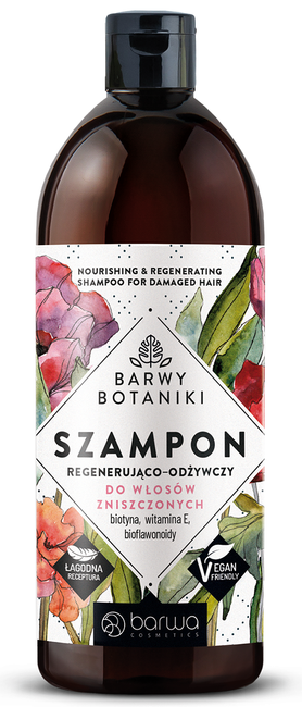 Barwa Barwy Botaniki szampon regenerująco-odżywczy do włosów zniszczonych 480ml