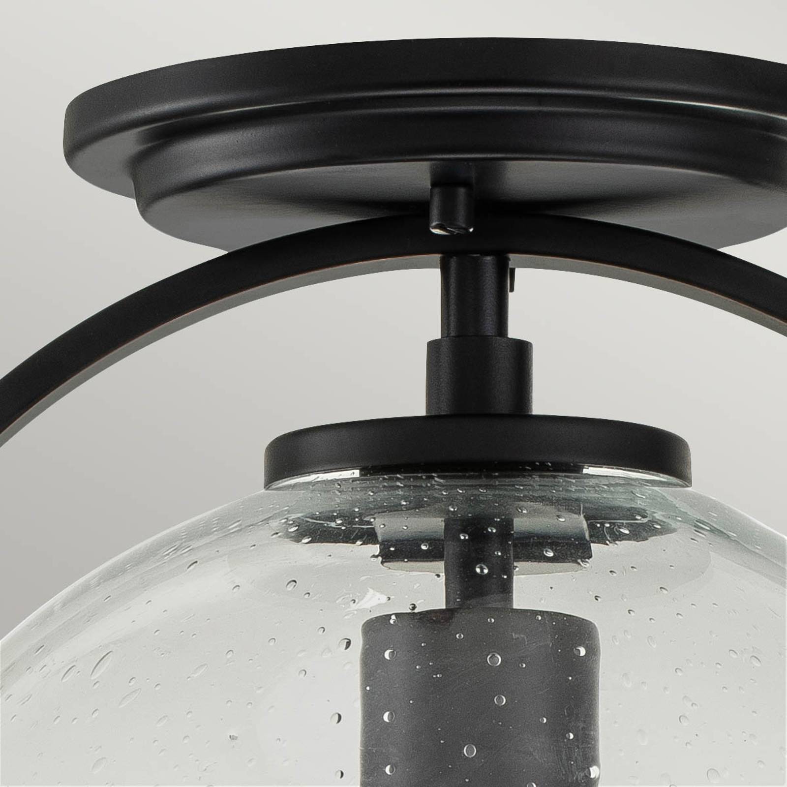 Lampa sufitowa Sommerset, 1-punktowa, czarna