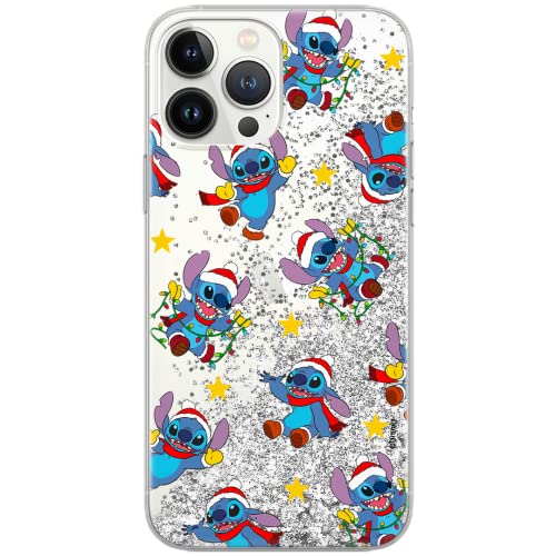 ERT GROUP etui na telefon Apple Iphone XS, case oryginalny i oficjalnie licencjonowany przez Disney, wzór Stitch 009, optymalnie dopasowane, z efektem płynnego brokatu
