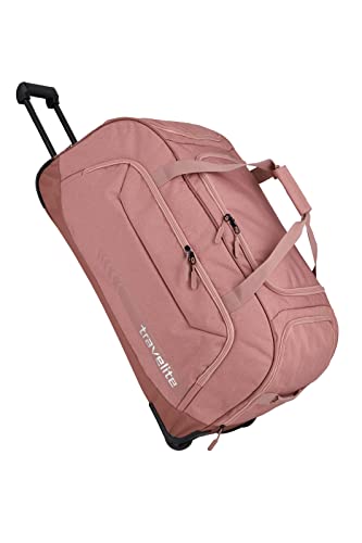 travelite Kick Off Wheeled Duffle XL, różowy, torba podróżna na kółkach unisex rozmiar XL, seria bagażu: 77 cm, 120 litrów, różowy, 006911-14, Rosé, KICK OFF torba na kółkach XL, różowy