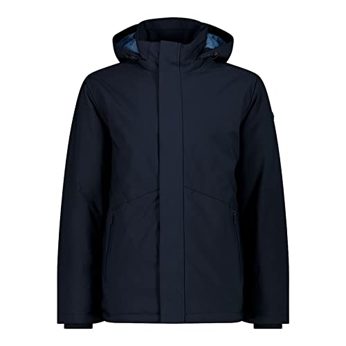 CMP - Męska kurtka Snaps Hood, Man, Black Blue, 54