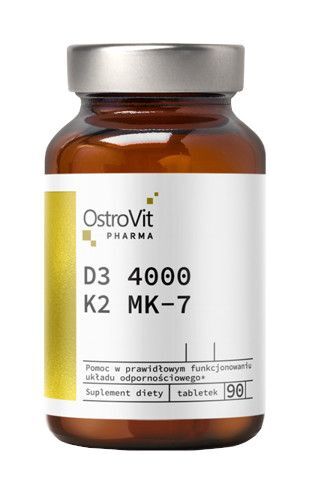 OstroVit Pharma D3 4000 + K2 MK-7 - suplement diety 90 tab.