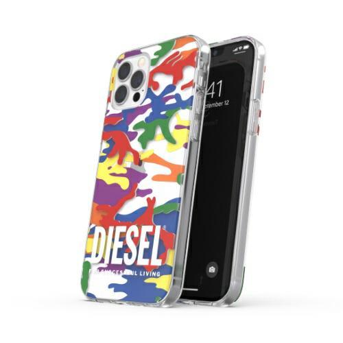 Etui Diesel Clear Case Pride Camo AOP do iPhone 12/12 Pro multikolor/colorful