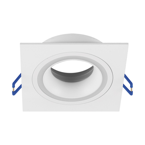 Nowoczesna lampa wpuszczana Indi C kwadratowa biała