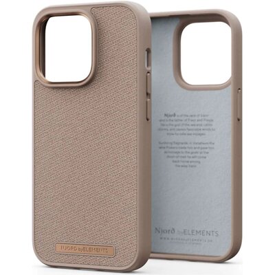 Njord by Elements Etui z tkaniny Just do iPhone 14 Pro różowy piasek