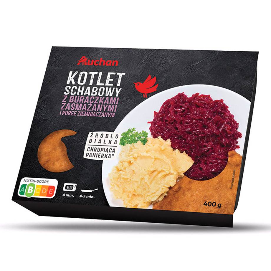 U Jędrusia - Kotlet schabowy z buraczkami i puree ziemniaczanym