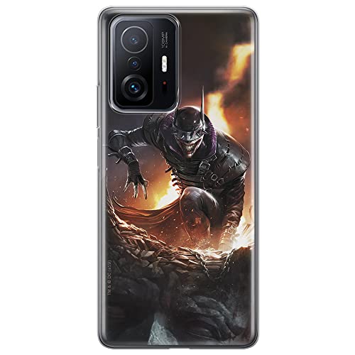 ERT GROUP etui na telefon Xiaomi 11T 5G / 11T PRO 5G, case oryginalny i oficjalnie licencjonowany przez DC, wzór Batman Who Laughs 001, optymalnie dopasowane, plecki z TPU