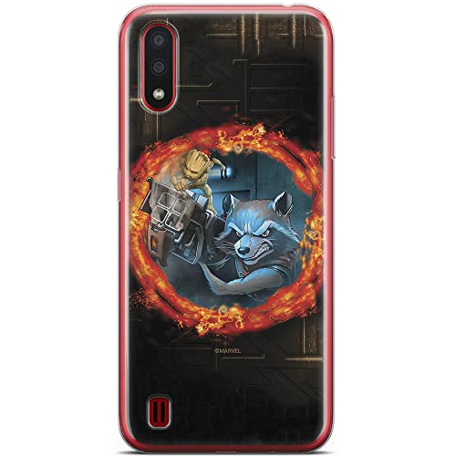 Etui Strażnicy Galaktyki 008 Marvel Nadruk pełny Czarny Producent: Samsung, Model: A01