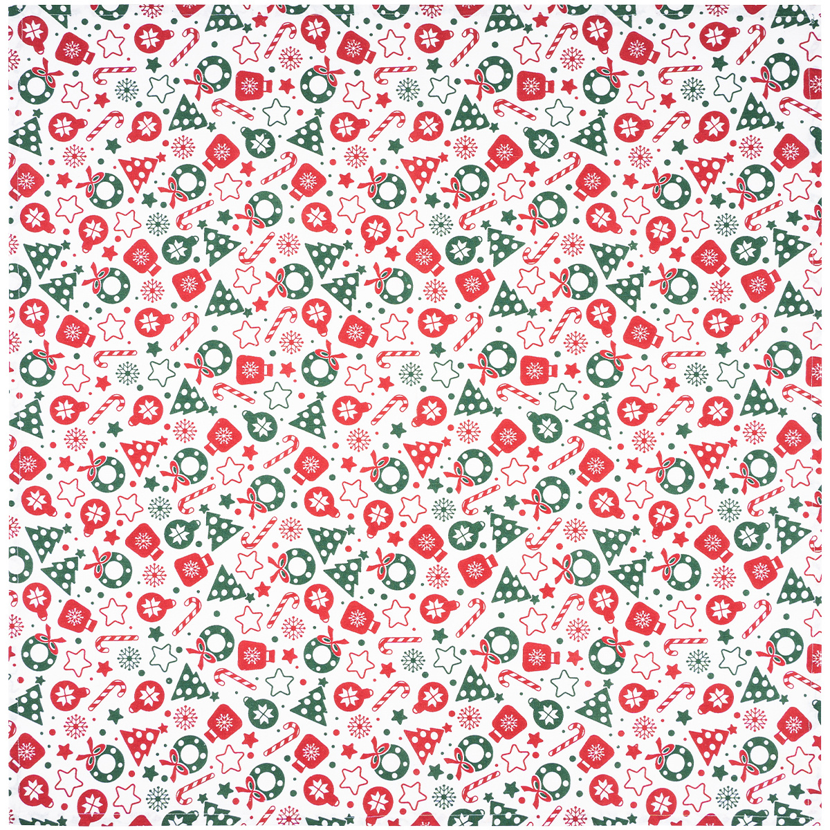 Obrus Słodycze czerwony, 90 x 90 cm