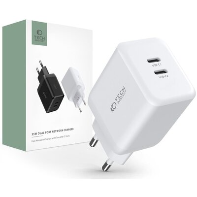 Tech-Protect Ładowarka sieciowa C35W PD35W Biały