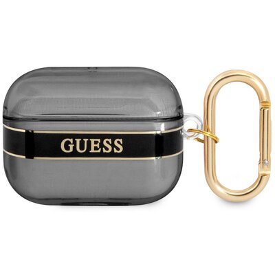 Etui Guess do AirPods Pro cover czarny/black Strap Collection