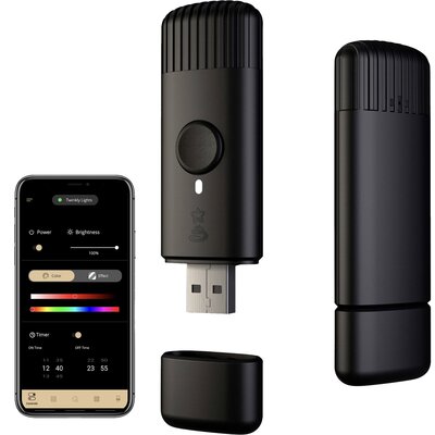 TWINKLY Czujnik muzyki dla Twinkly, USB, czarny